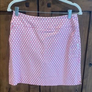 Pink and White Swing Control Golf Skort